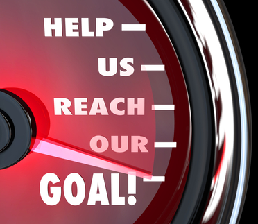 Help Us Reach Our Goal Speedometer Fundraiser Support